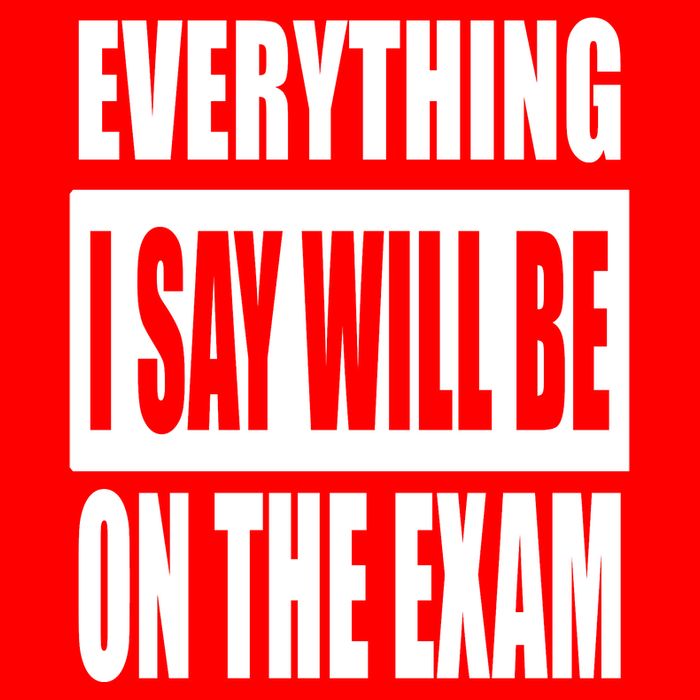 Everything I Say Will Be On The Exam, Professor Gift Zip Tote Bag