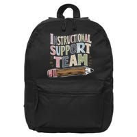 Elementary Instructional Support Staff Team 16 in Basic Backpack