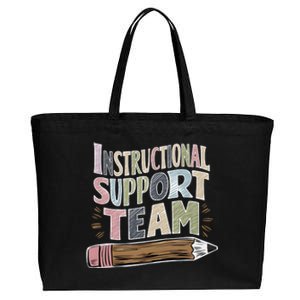 Elementary Instructional Support Staff Team Cotton Canvas Jumbo Tote