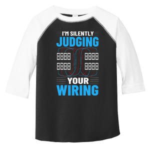 Electrical I'm Silently Judging Your Wiring Electric Worker Toddler Fine Jersey T-Shirt