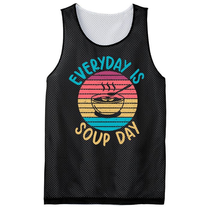 Everyday Is Soup Day Soup Lover Mesh Reversible Basketball Jersey Tank