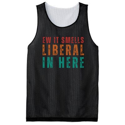 Ew It Smells Liberal In Here Mesh Reversible Basketball Jersey Tank