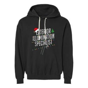 Exterior Illumination Specialist Christmas Funny Garment-Dyed Fleece Hoodie