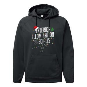 Exterior Illumination Specialist Christmas Funny Performance Fleece Hoodie