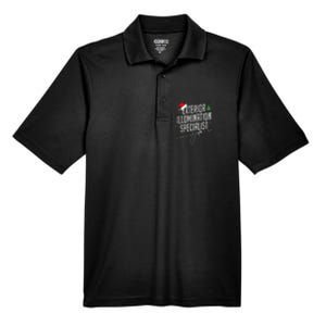 Exterior Illumination Specialist Christmas Funny Men's Origin Performance Pique Polo