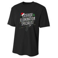 Exterior Illumination Specialist Christmas Funny Performance Sprint T-Shirt