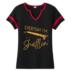 Everyday IM Shufflin Shuffleboard Player Board Game Lover Ladies Halftime Notch Neck Tee