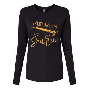 Everyday IM Shufflin Shuffleboard Player Board Game Lover Womens Cotton Relaxed Long Sleeve T-Shirt