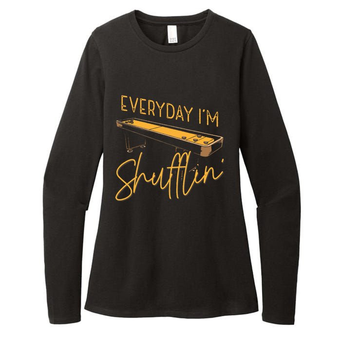 Everyday IM Shufflin Shuffleboard Player Board Game Lover Womens CVC Long Sleeve Shirt