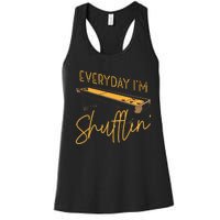 Everyday IM Shufflin Shuffleboard Player Board Game Lover Women's Racerback Tank