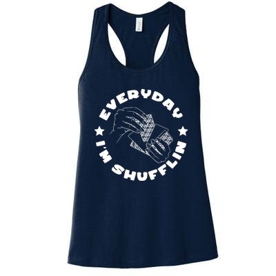 Everyday IM Shufflin Card Player Women's Racerback Tank