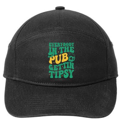 Everybody In The Pub Getting Tipsy 7-Panel Snapback Hat