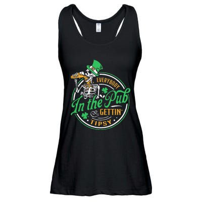 Everybody In The Pub Getting Tipsy St Patricks Day Ladies Essential Flowy Tank