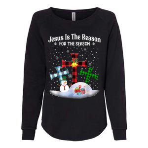 Esus Is The Reason For The Season Christian Christmas Gift Womens California Wash Sweatshirt