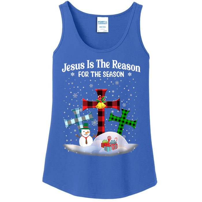 Esus Is The Reason For The Season Christian Christmas Gift Ladies Essential Tank