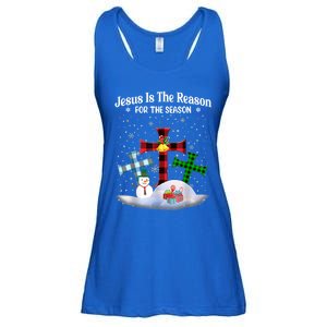 Esus Is The Reason For The Season Christian Christmas Gift Ladies Essential Flowy Tank