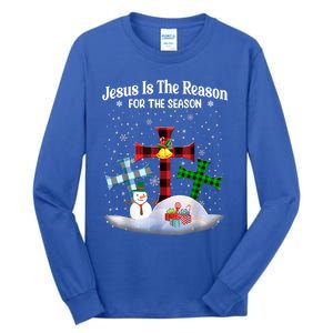 Esus Is The Reason For The Season Christian Christmas Gift Tall Long Sleeve T-Shirt