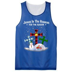 Esus Is The Reason For The Season Christian Christmas Gift Mesh Reversible Basketball Jersey Tank