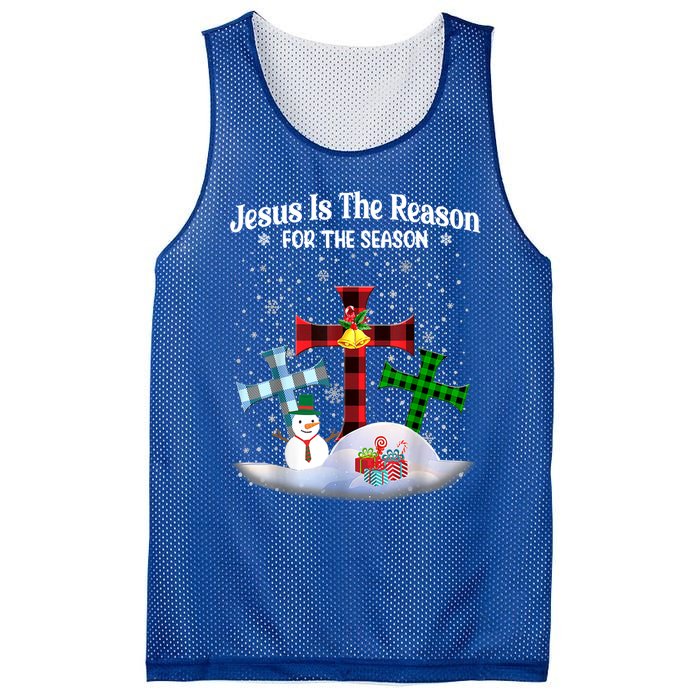 Esus Is The Reason For The Season Christian Christmas Gift Mesh Reversible Basketball Jersey Tank