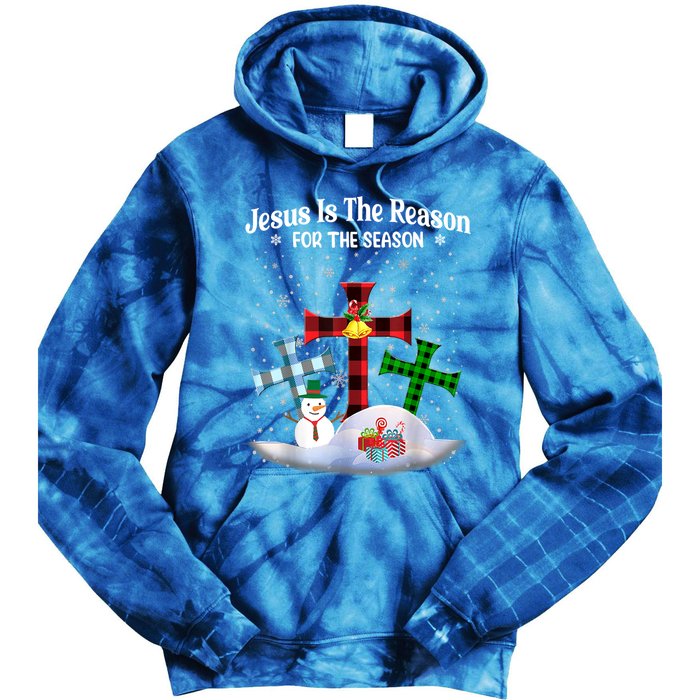 Esus Is The Reason For The Season Christian Christmas Gift Tie Dye Hoodie