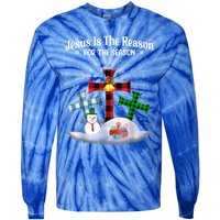 Esus Is The Reason For The Season Christian Christmas Gift Tie-Dye Long Sleeve Shirt