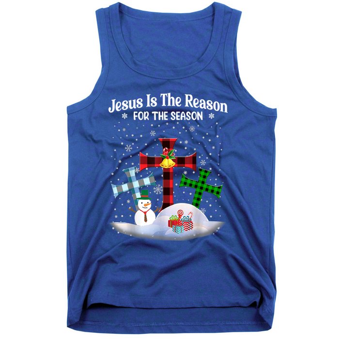 Esus Is The Reason For The Season Christian Christmas Gift Tank Top