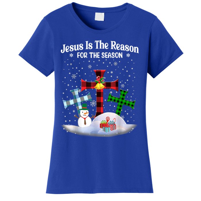 Esus Is The Reason For The Season Christian Christmas Gift Women's T-Shirt