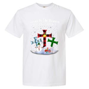 Esus Is The Reason For The Season Christian Christmas Gift Garment-Dyed Heavyweight T-Shirt