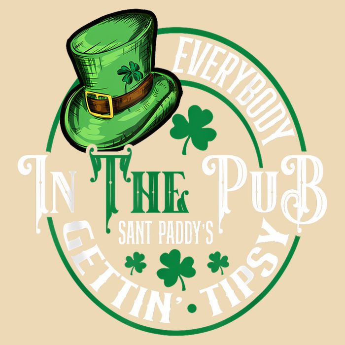 Everybody In The Pub Getting Tipsy St Patricks Day Drawstring Bag