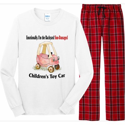 Emotionally I’m The Backyard SunDamaged Children’s Toy Car Long Sleeve Pajama Set