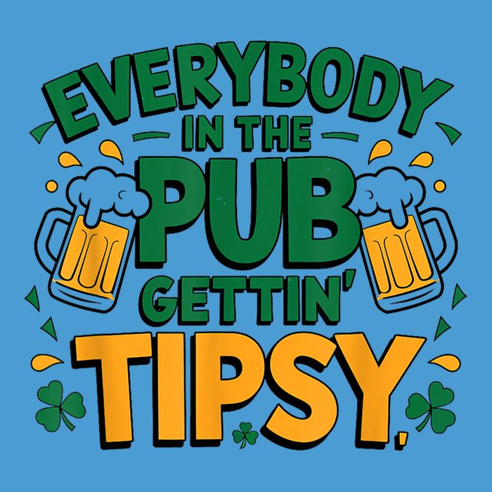 Everybody In The Pub Getting Tipsy Irish St Patricks Day Tie Dye Hoodie