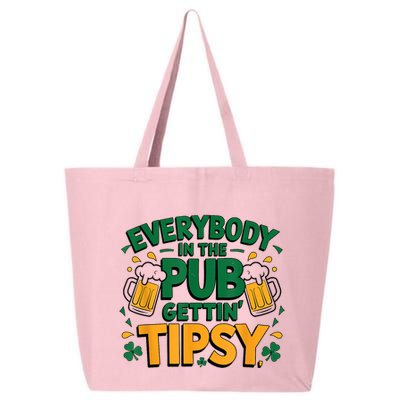 Everybody In The Pub Getting Tipsy Irish St Patricks Day 25L Jumbo Tote