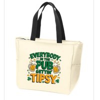 Everybody In The Pub Getting Tipsy Irish St Patricks Day Zip Tote Bag
