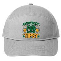 Everybody In The Pub Getting Tipsy Irish St Patricks Day 7-Panel Snapback Hat