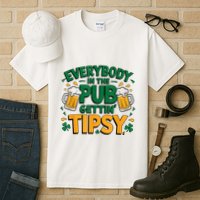 Everybody In The Pub Getting Tipsy Irish St Patricks Day Tall T-Shirt