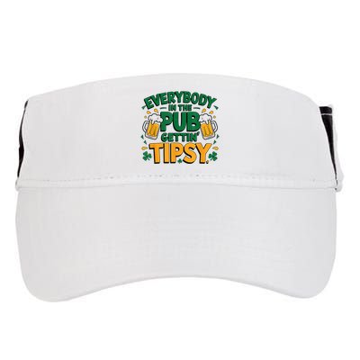 Everybody In The Pub Getting Tipsy Irish St Patricks Day Adult Drive Performance Visor