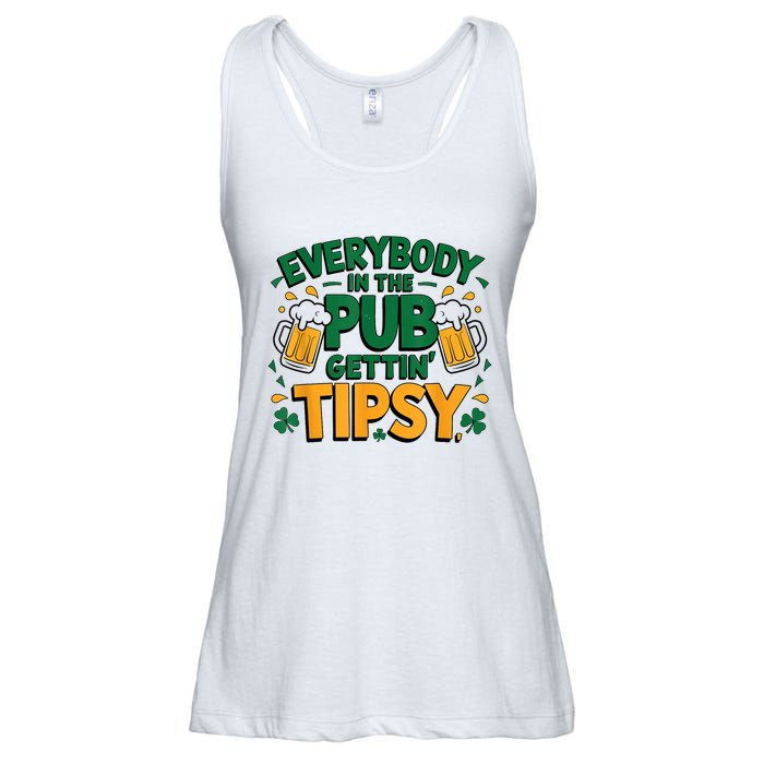 Everybody In The Pub Getting Tipsy Irish St Patricks Day Ladies Essential Flowy Tank