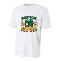 Everybody In The Pub Getting Tipsy Irish St Patricks Day Youth Performance Sprint T-Shirt