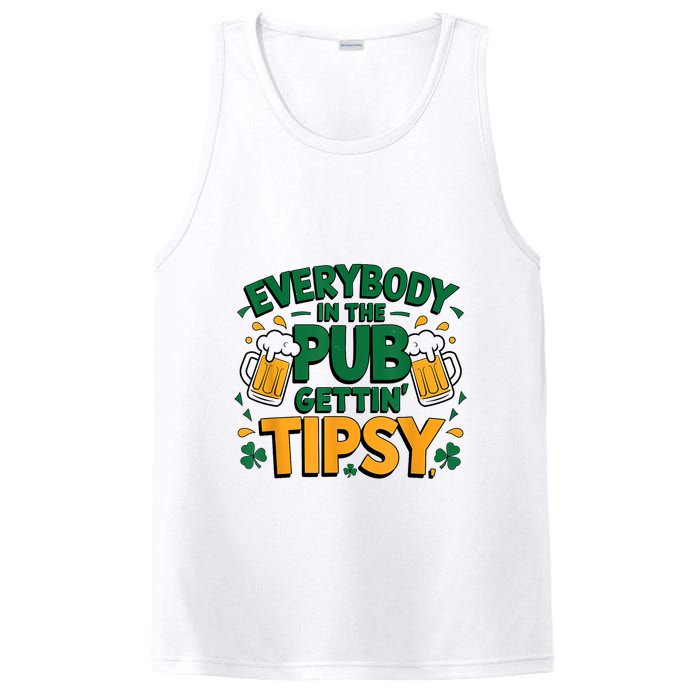 Everybody In The Pub Getting Tipsy Irish St Patricks Day PosiCharge Competitor Tank