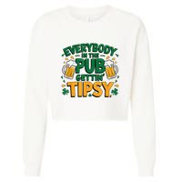 Everybody In The Pub Getting Tipsy Irish St Patricks Day Cropped Pullover Crew