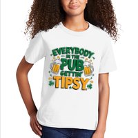 Everybody In The Pub Getting Tipsy Irish St Patricks Day Kids T-Shirt