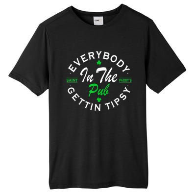 Everybody In The Pub Getting Tipsy St Patricks Day Shamrock Tall Fusion ChromaSoft Performance T-Shirt