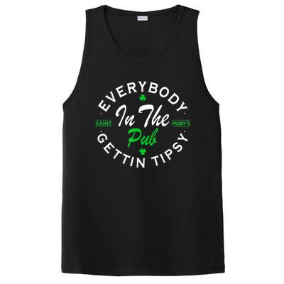 Everybody In The Pub Getting Tipsy St Patricks Day Shamrock PosiCharge Competitor Tank