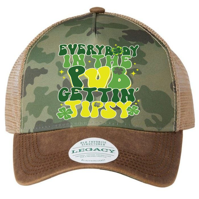 Everybody In The Pub Getting Tipsy Funny St Pattys Day Legacy Tie Dye Trucker Hat