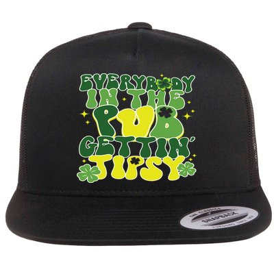 Everybody In The Pub Getting Tipsy Funny St Pattys Day Flatbill Hat