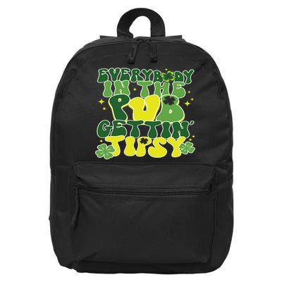 Everybody In The Pub Getting Tipsy Funny St Pattys Day 16 in Basic Backpack