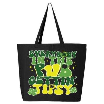 Everybody In The Pub Getting Tipsy Funny St Pattys Day 25L Jumbo Tote