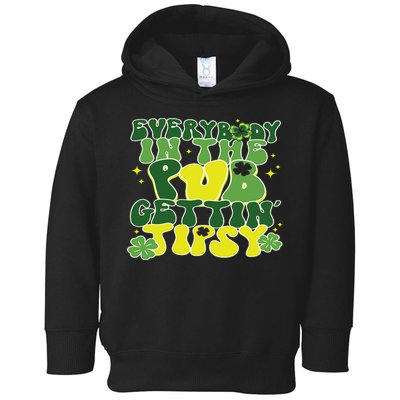 Everybody In The Pub Getting Tipsy Funny St Pattys Day Toddler Hoodie