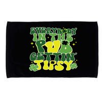 Everybody In The Pub Getting Tipsy Funny St Pattys Day Microfiber Hand Towel
