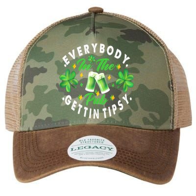 Everybody In The Pub Getting Tipsy St Patricks Day Shamrock Legacy Tie Dye Trucker Hat